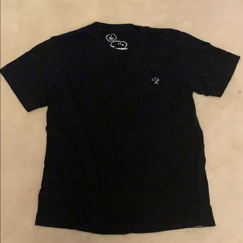 Kaws x Peanuts Black t-shirt